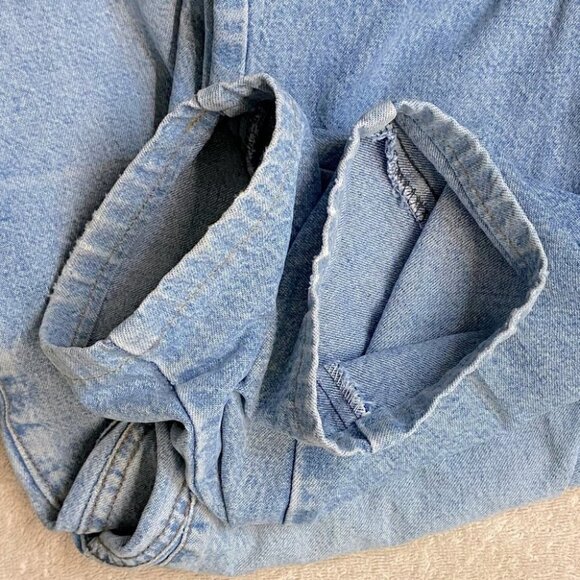 Vintage Bluenotes Light Wash High Rise Pleated Tapered Hammer Style Jeans - Picture 7 of 13